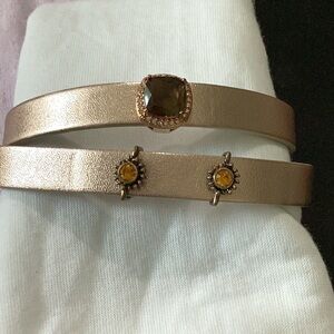 KEEP Collective Double Wrap Bracelet with 3 Charms